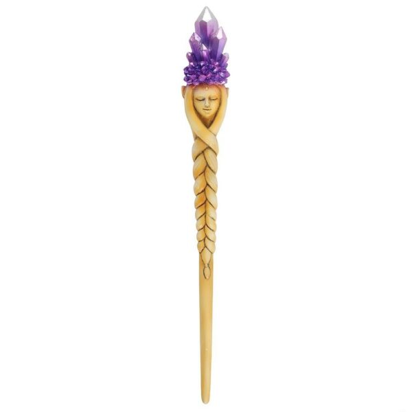 BACCHETTA DELLA DEA DI CRISTALLO VIOLA