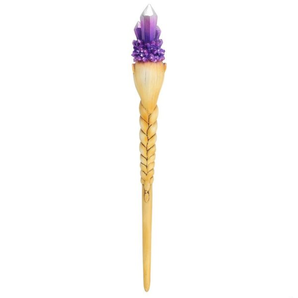 BACCHETTA DELLA DEA DI CRISTALLO VIOLA - immagine 2