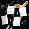 COLLANA CON BOTTIGLIA CON CRISTALLI DI AVVENTURINA VERDE - FORTUNA - immagine 6