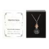 COLLANA CON BOTTIGLIA CON CRISTALLI DI OSSIDIANA NERA - PROTEZIONE - immagine 2