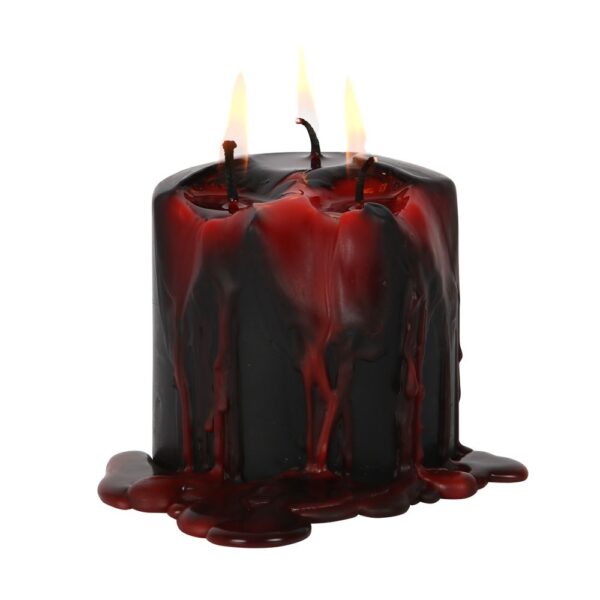 CANDELA PICCOLA "SANGUE DI VAMPIRO" - immagine 2