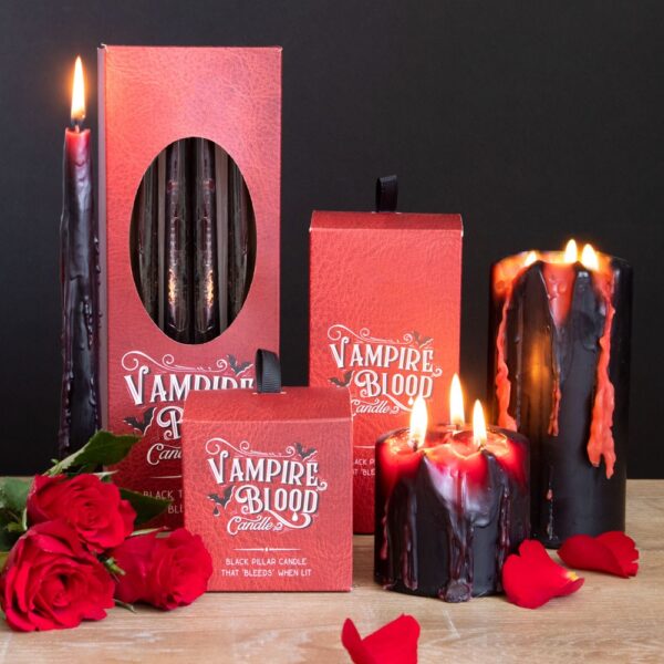 CANDELA PICCOLA "SANGUE DI VAMPIRO" - immagine 5