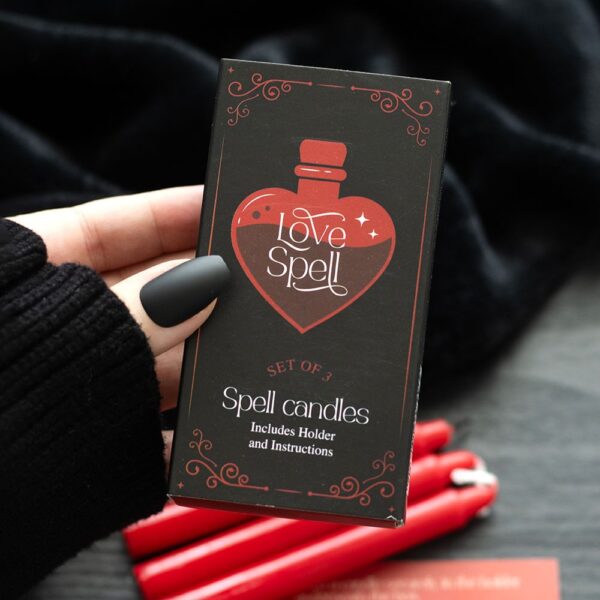 SET DI 3 CANDELE IN UNA SCATOLA INCANTESIMO D'AMORE
