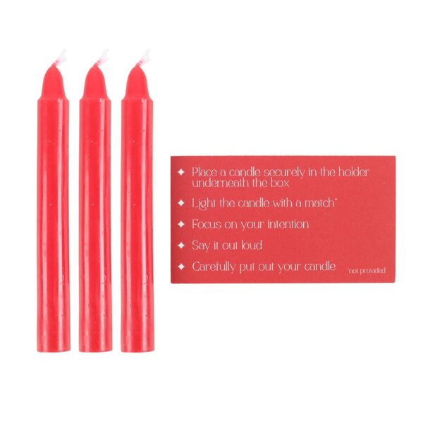 SET DI 3 CANDELE IN UNA SCATOLA INCANTESIMO D'AMORE - immagine 6