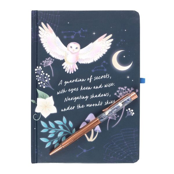 DIARIO CON PENNA IN SODALITE GUFO NOTTURNO - immagine 3