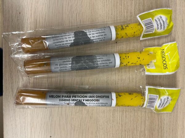 CANDELA CON ERBE PER PETIZIONE " AZIENDALE" - KIT 3 PEZZI