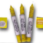CANDELA CON ERBA PER PETIZIONE "ARCANGELO JOPHIEL" - KIT 3 PEZZI