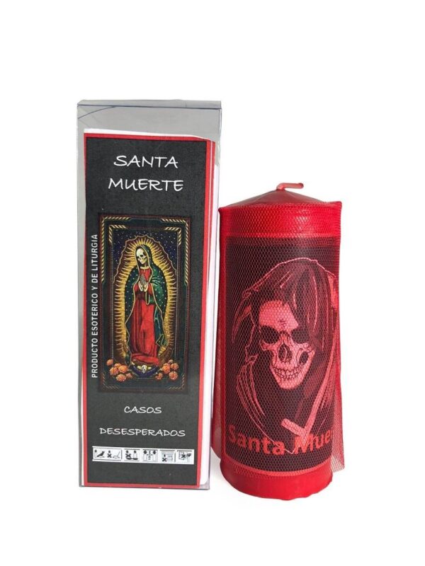 CANDELA SANTA MUERTE ROSSA