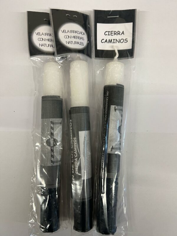CANDELA CON ERBA PER PETIZIONE "CHIUDI STRADE" - KIT 3 PEZZI