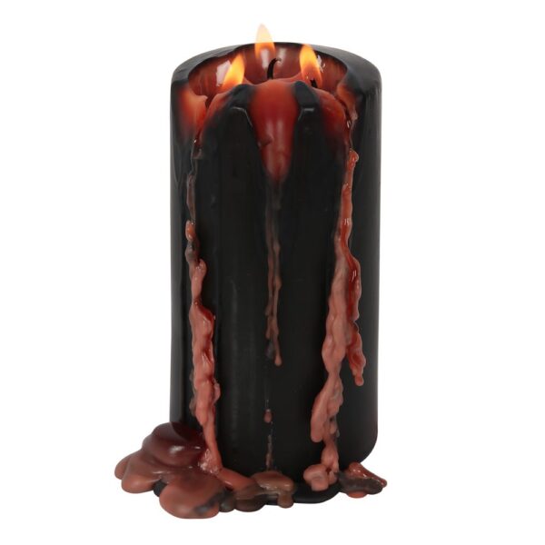 CANDELA DA 15 CM CON LACRIME DI VAMPIRO - immagine 2