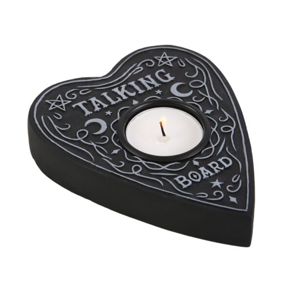 PORTACANDELE TEALIGHT A FORMA DI PLANCHETTE OUIJA