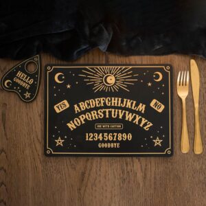 SET DI TOVAGLIETTA E SOTTOBICCHIERE CON TAVOLA OUIJA