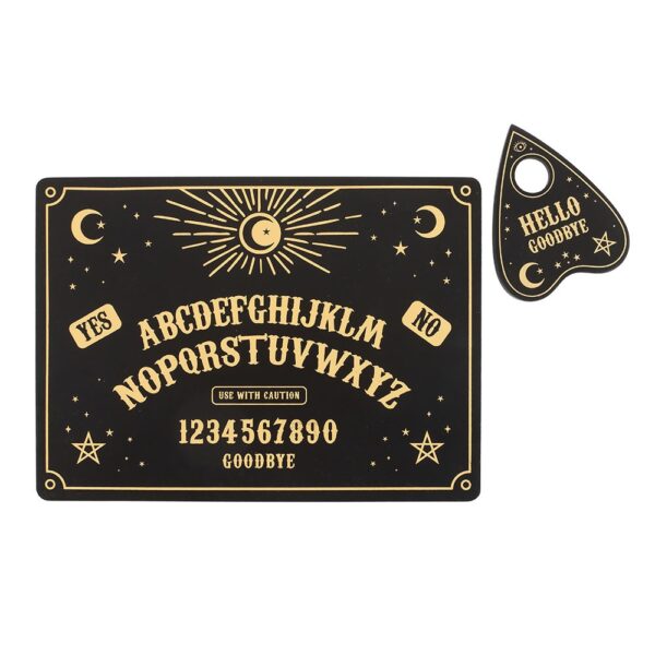 SET DI TOVAGLIETTA E SOTTOBICCHIERE CON TAVOLA OUIJA - immagine 2