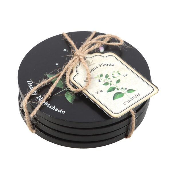 SET DI 4 SOTTOBICCHIERI PIANTE VELENOSE - immagine 2