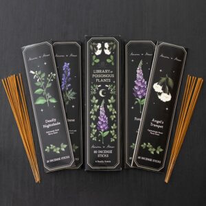 SET DI 4 CONFENZIONI DI BASTONCINI DI INCENSO CON PIANTE VELENOSE