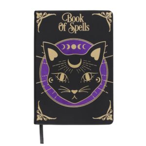 QUADERNO A5 LIBRO DEGLI INCANTESIMI GATTO MISTICO